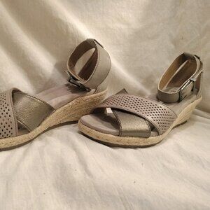 Earth Origins Leather Espadrilles Sandals